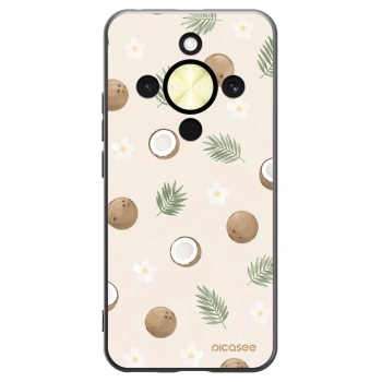 Picasee crna silikonska maskica za Honor Magic8 Lite 5G - Coconut Breeze