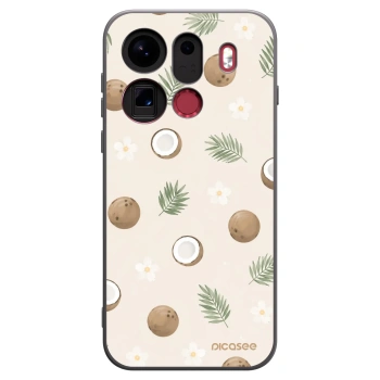 Picasee crna silikonska maskica za OPPO Find X9 Pro - Coconut Breeze