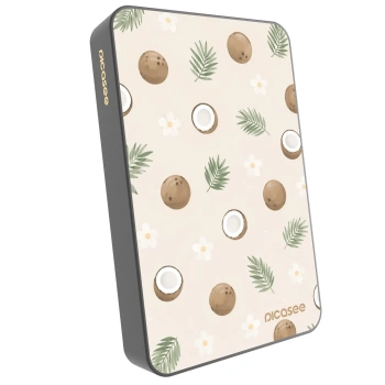 Picasee Prijenosni punjač s MagSafe 10 000 mAh Sivo - Coconut Breeze