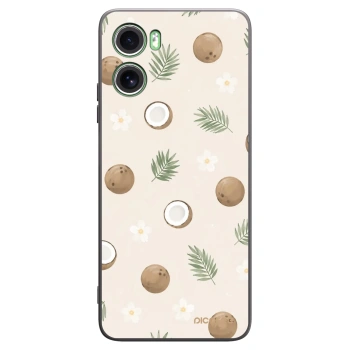 Picasee crna silikonska maskica za Motorola Moto G06 - Coconut Breeze