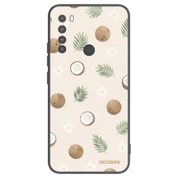 Picasee crna silikonska maskica za Xiaomi Redmi Note 8 - Coconut Breeze