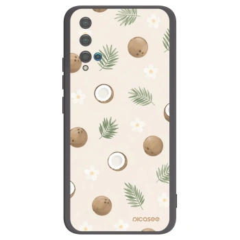 Picasee crna silikonska maskica za Huawei Nova 5T - Coconut Breeze