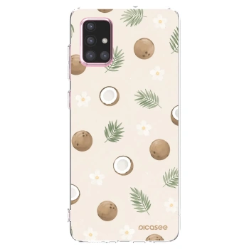 Picasee silikonska prozirna maskica za Samsung Galaxy A71 A715F - Coconut Breeze