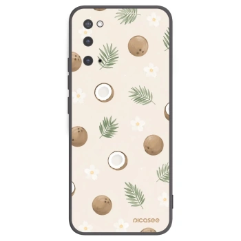Picasee crna silikonska maskica za Samsung Galaxy S20 G980F - Coconut Breeze