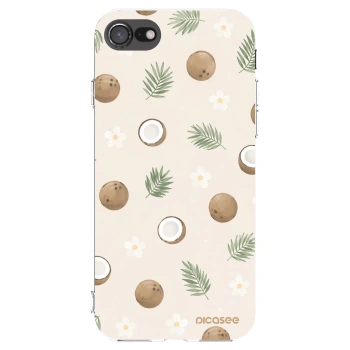 Picasee silikonska prozirna maskica za Apple iPhone SE 2020 - Coconut Breeze