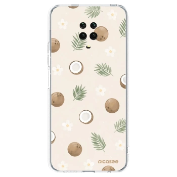 Picasee silikonska prozirna maskica za Xiaomi Redmi Note 9 Pro - Coconut Breeze
