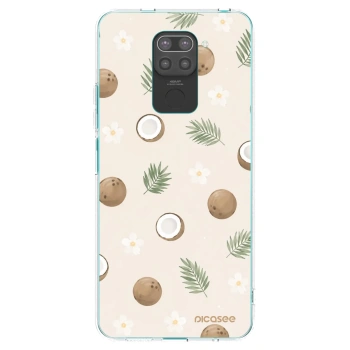 Picasee crna silikonska maskica za Xiaomi Redmi Note 9 - Coconut Breeze