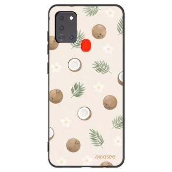 Picasee crna silikonska maskica za Samsung Galaxy A21s - Coconut Breeze