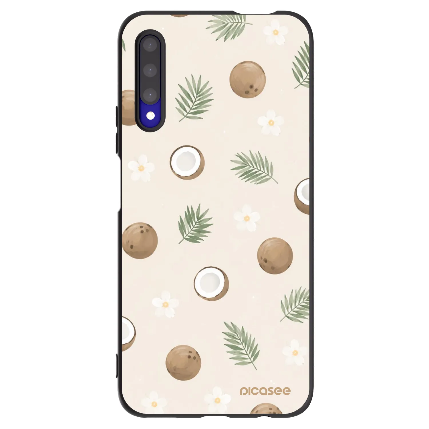 Picasee crna silikonska maskica za Honor 9X Pro - Coconut Breeze