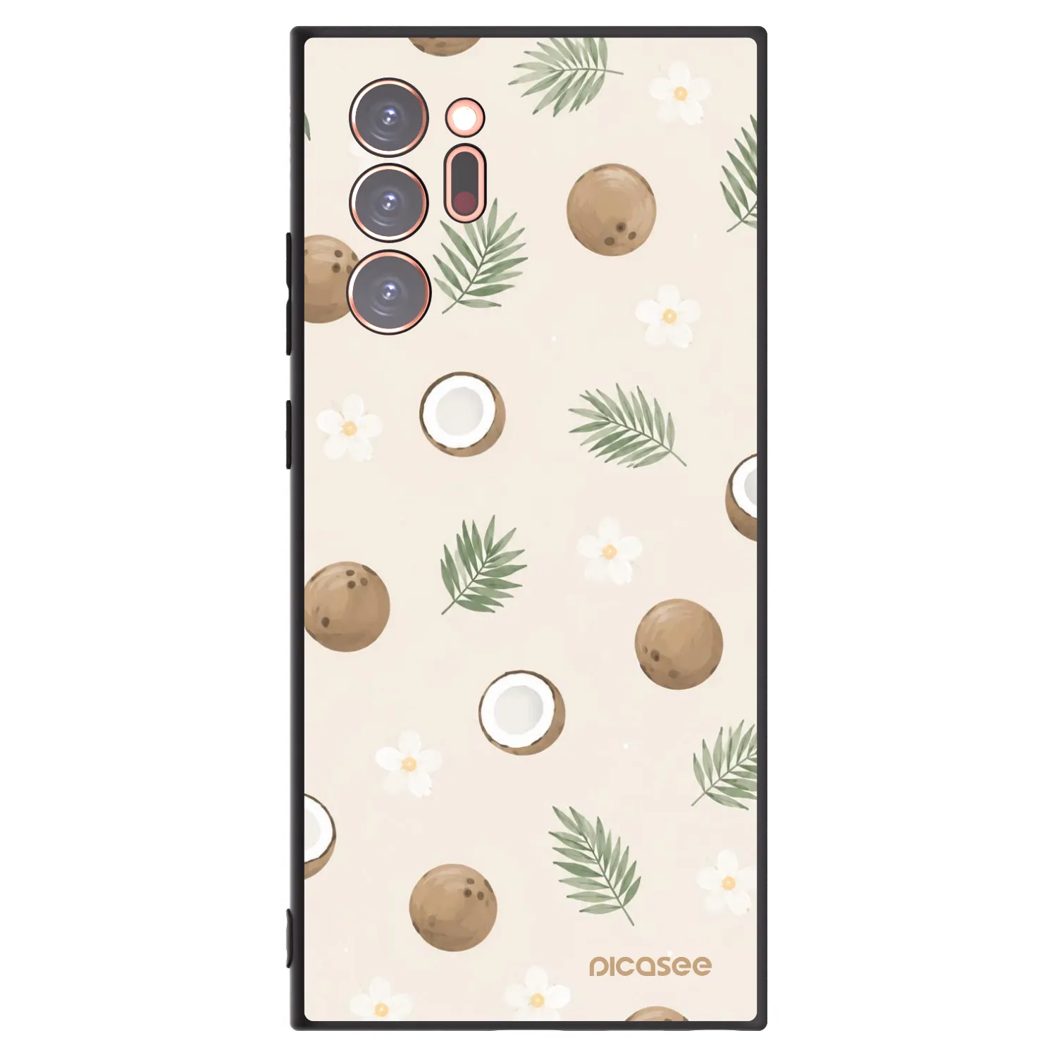 Picasee crna silikonska maskica za Samsung Galaxy Note 20 Ultra - Coconut Breeze