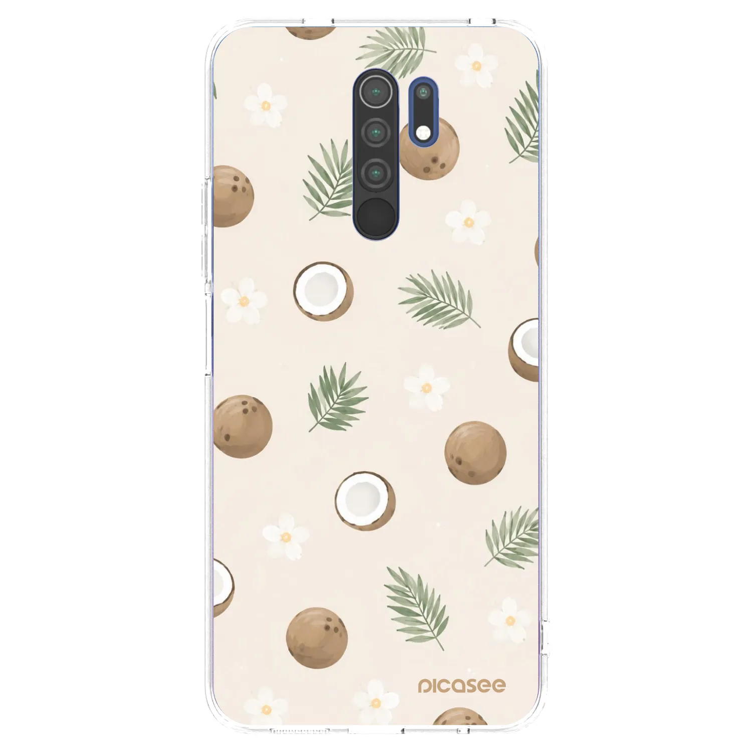 Picasee silikonska prozirna maskica za Xiaomi Redmi 9 - Coconut Breeze