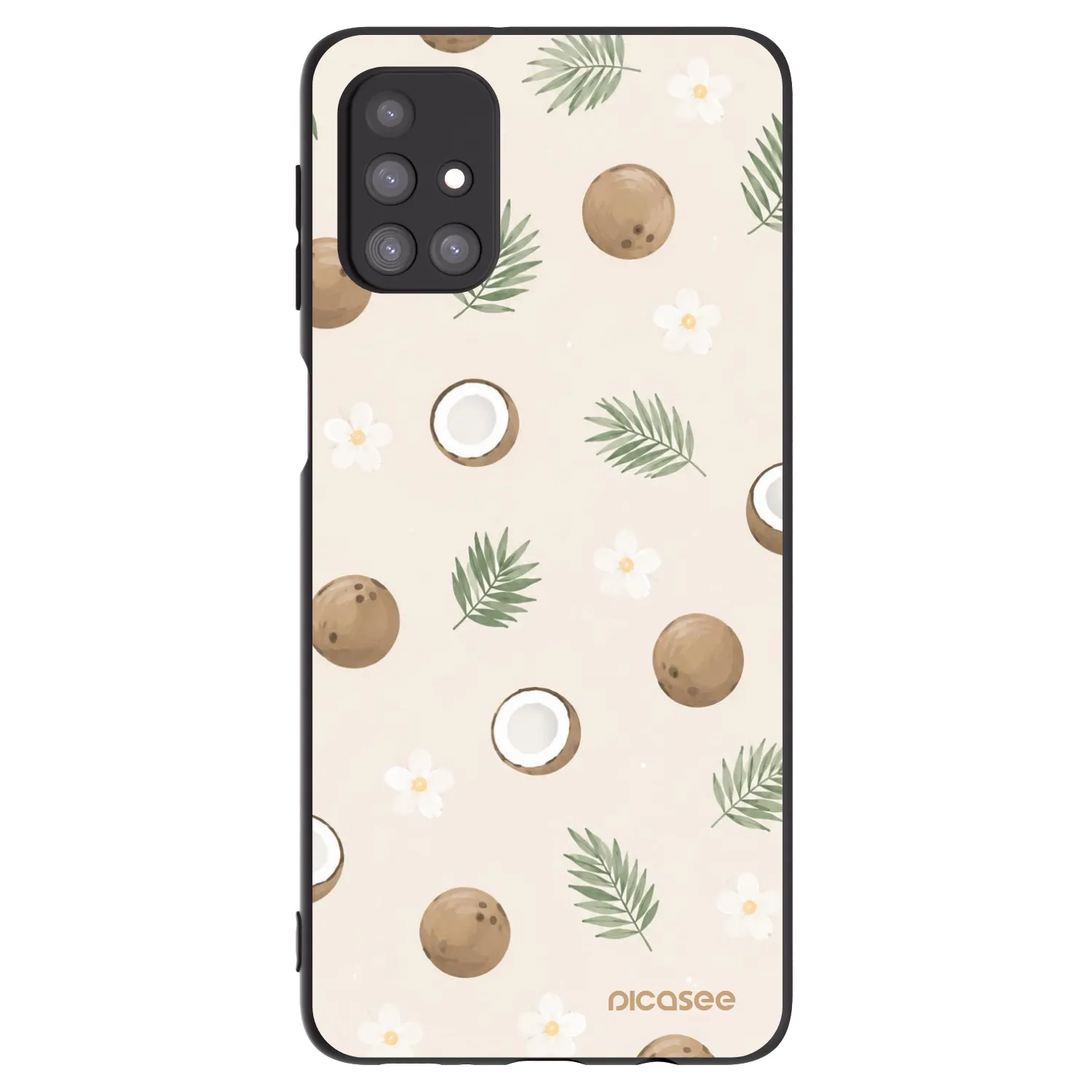 Picasee crna silikonska maskica za Samsung Galaxy M31s - Coconut Breeze