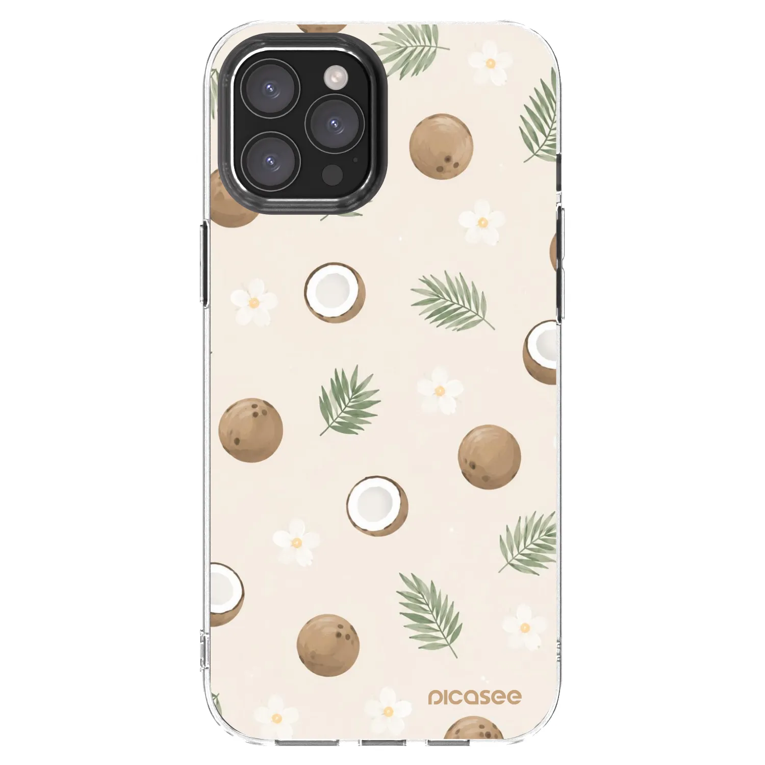 Picasee silikonska prozirna maskica za Apple iPhone 12 Pro Max - Coconut Breeze