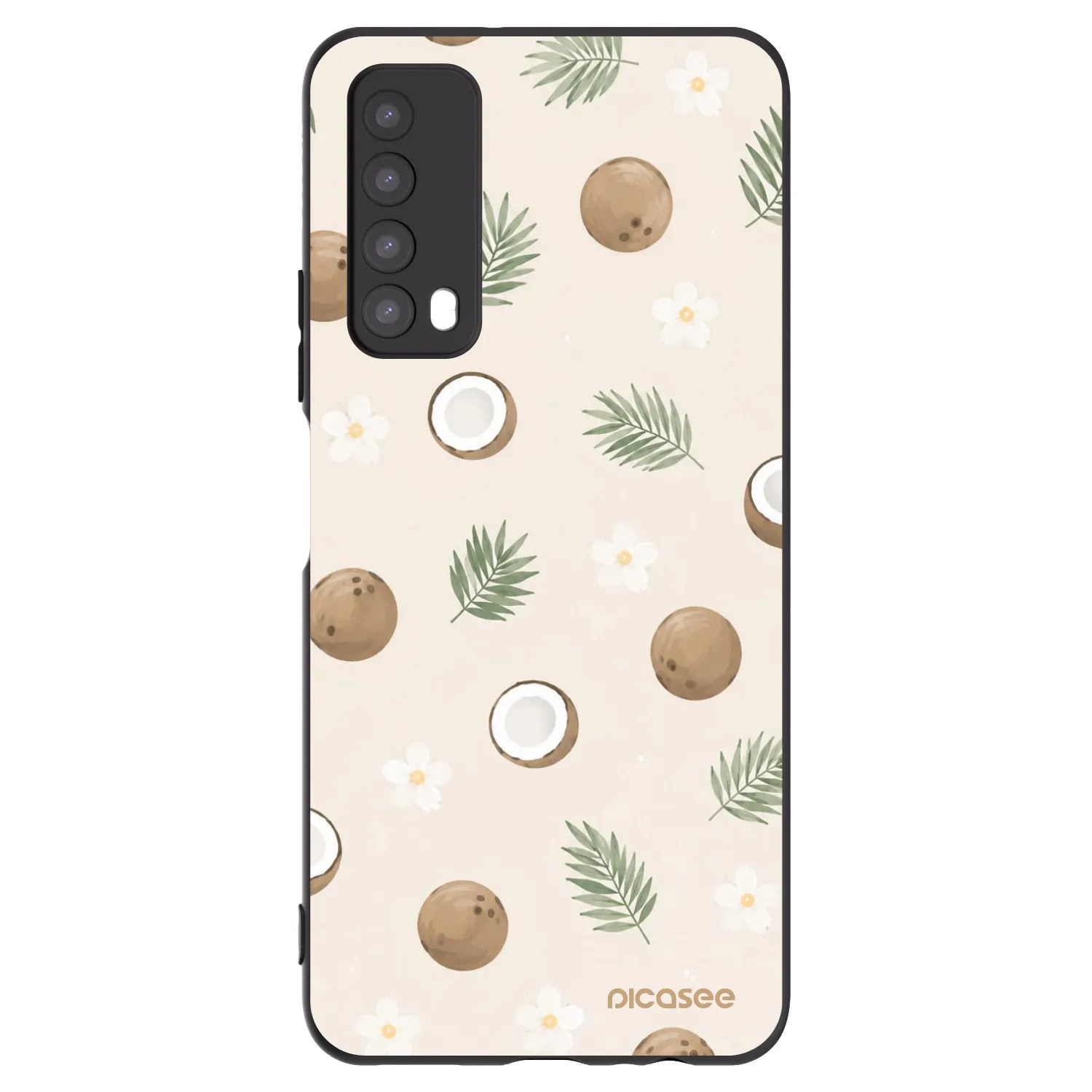 Picasee crna silikonska maskica za Huawei P Smart 2021 - Coconut Breeze