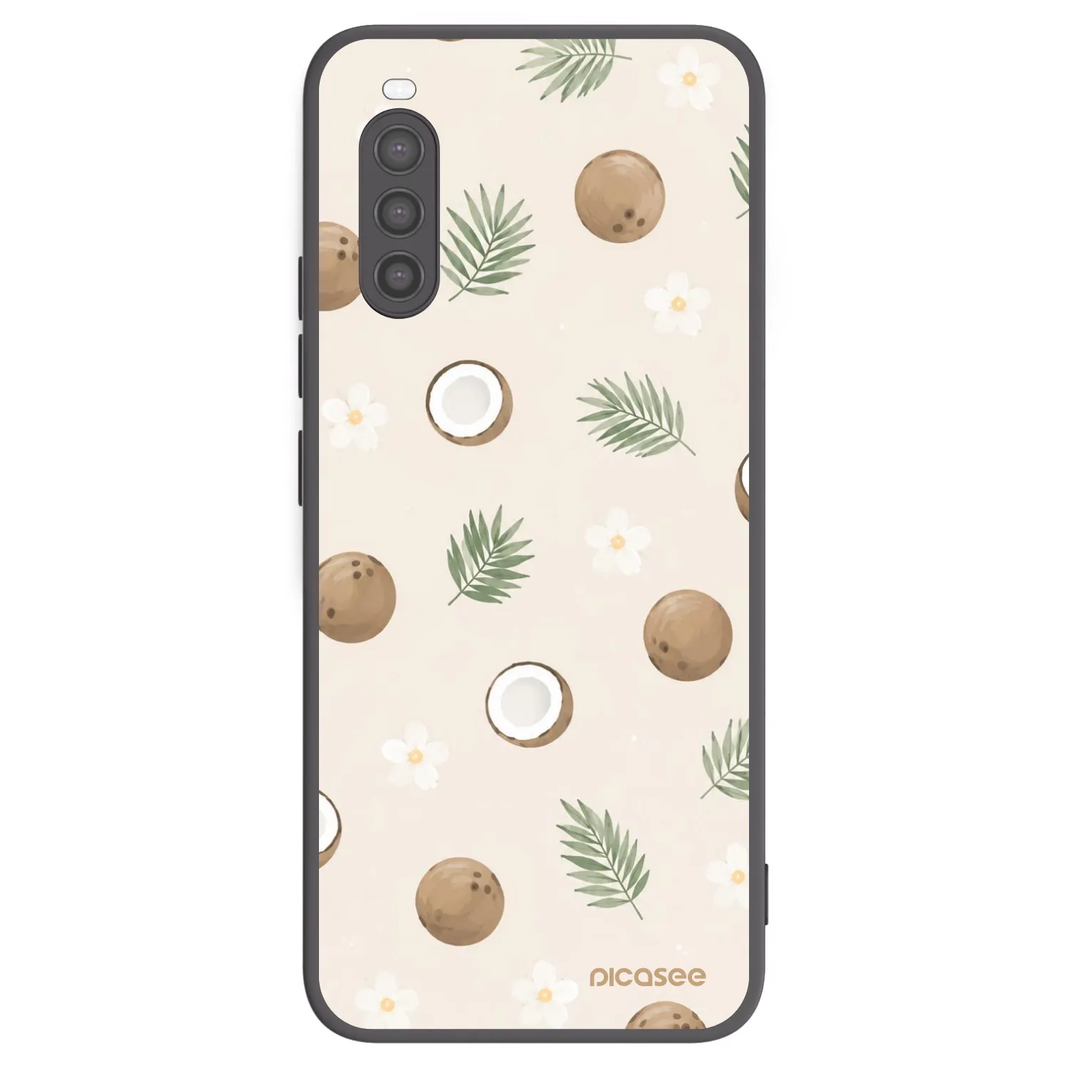 Picasee crna silikonska maskica za Sony Xperia 10 II - Coconut Breeze