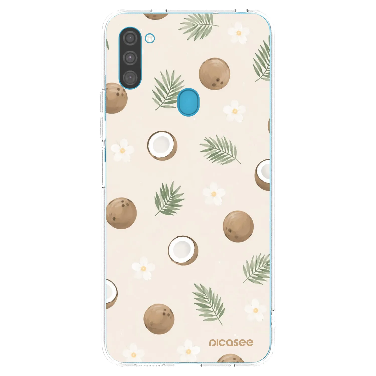 Picasee silikonska prozirna maskica za Samsung Galaxy M11 - Coconut Breeze