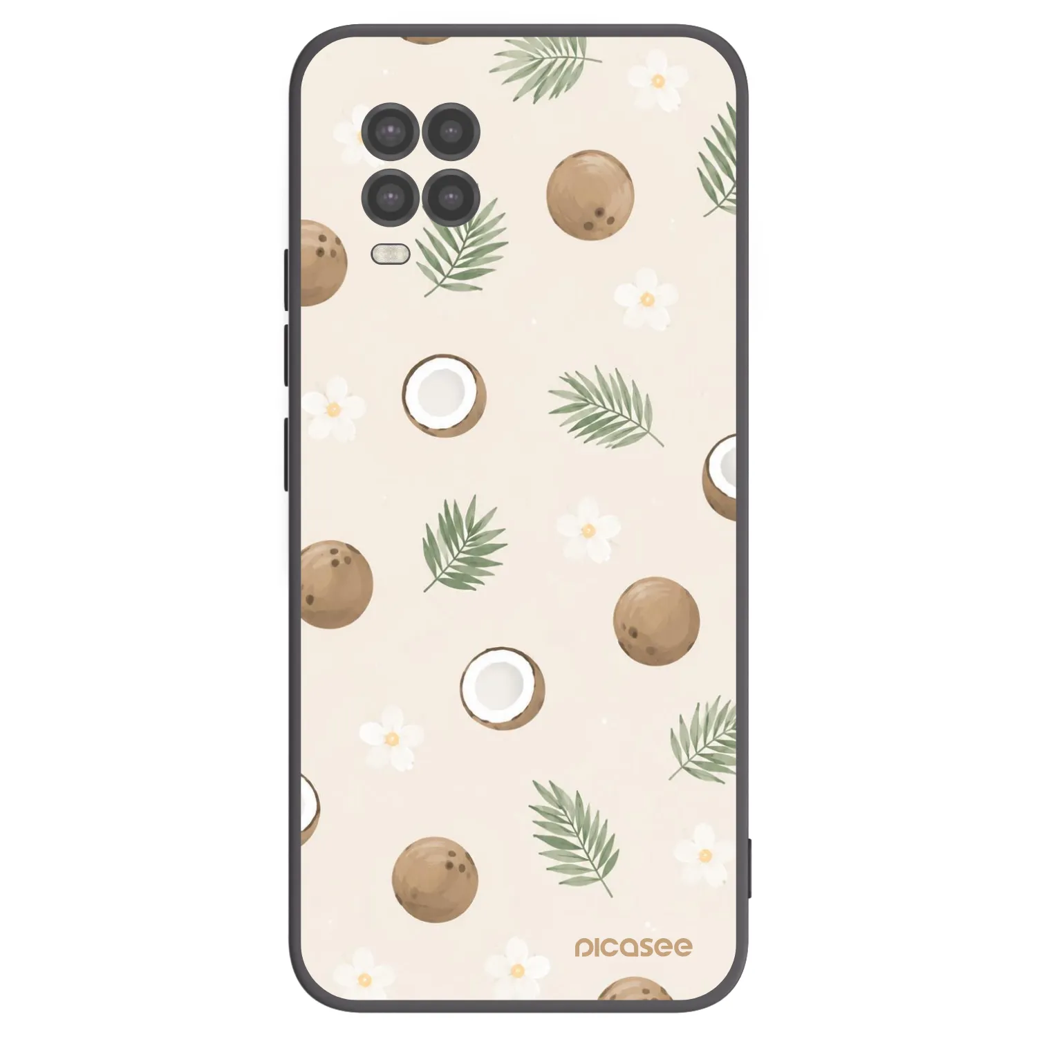 Picasee crna silikonska maskica za Xiaomi Mi 10 Lite - Coconut Breeze