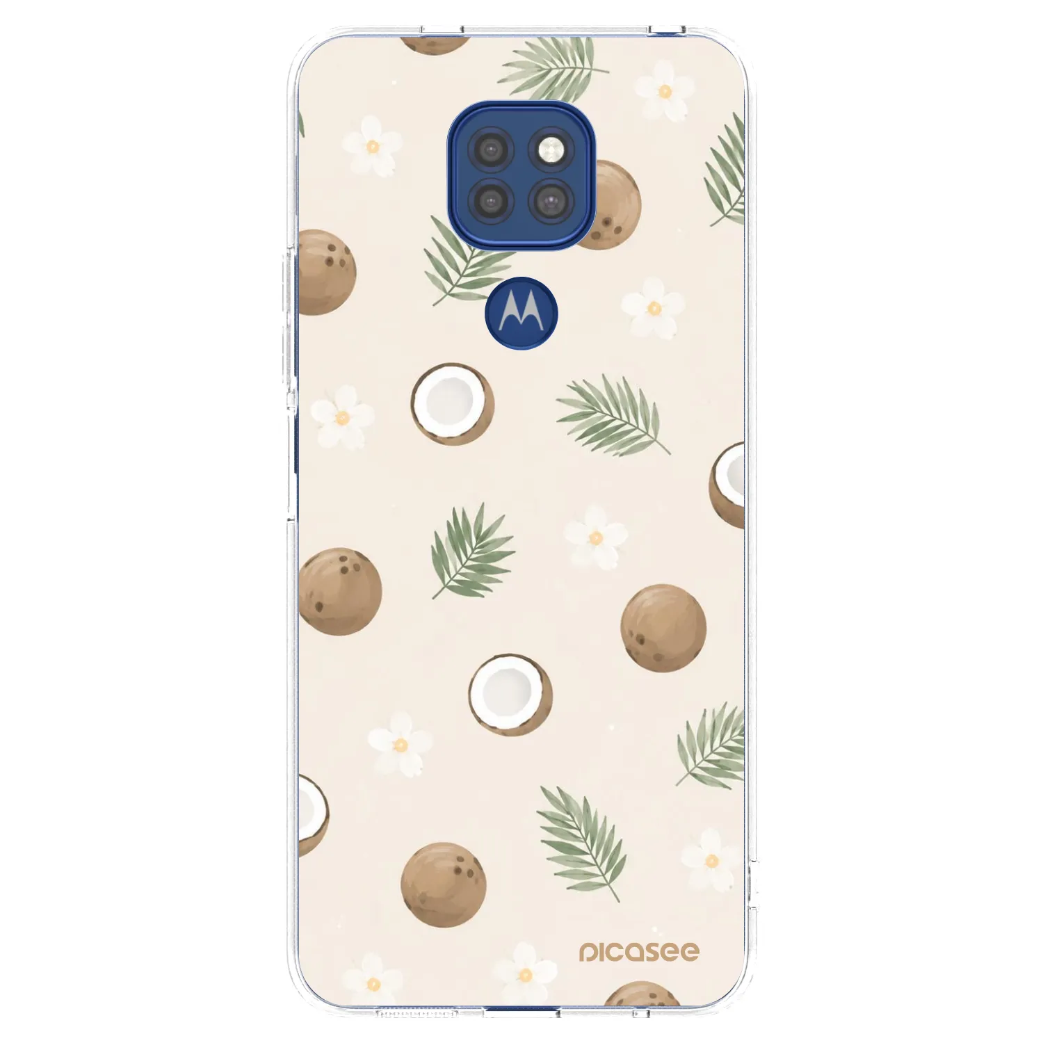 Picasee silikonska prozirna maskica za Motorola Moto G9 Play - Coconut Breeze