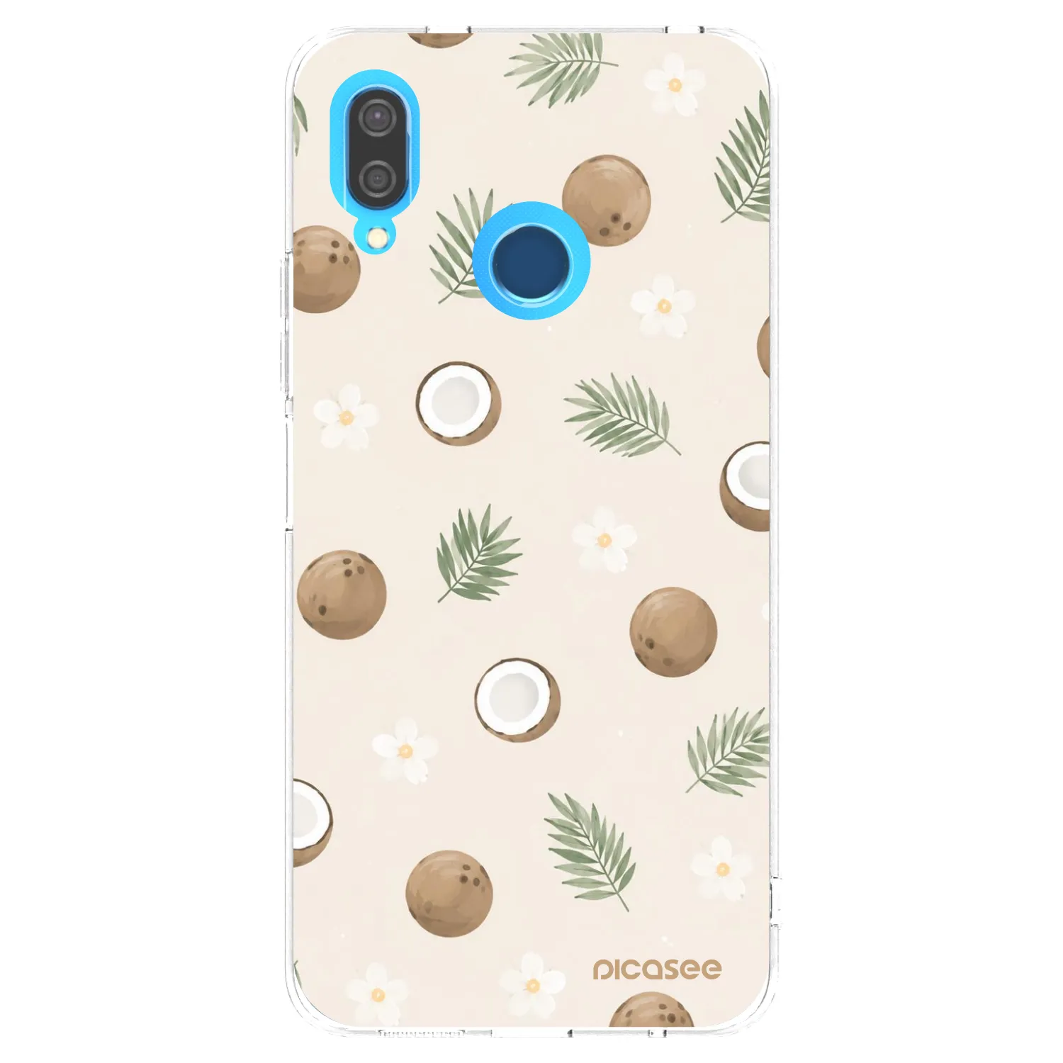 Picasee silikonska prozirna maskica za Huawei P20 Lite - Coconut Breeze