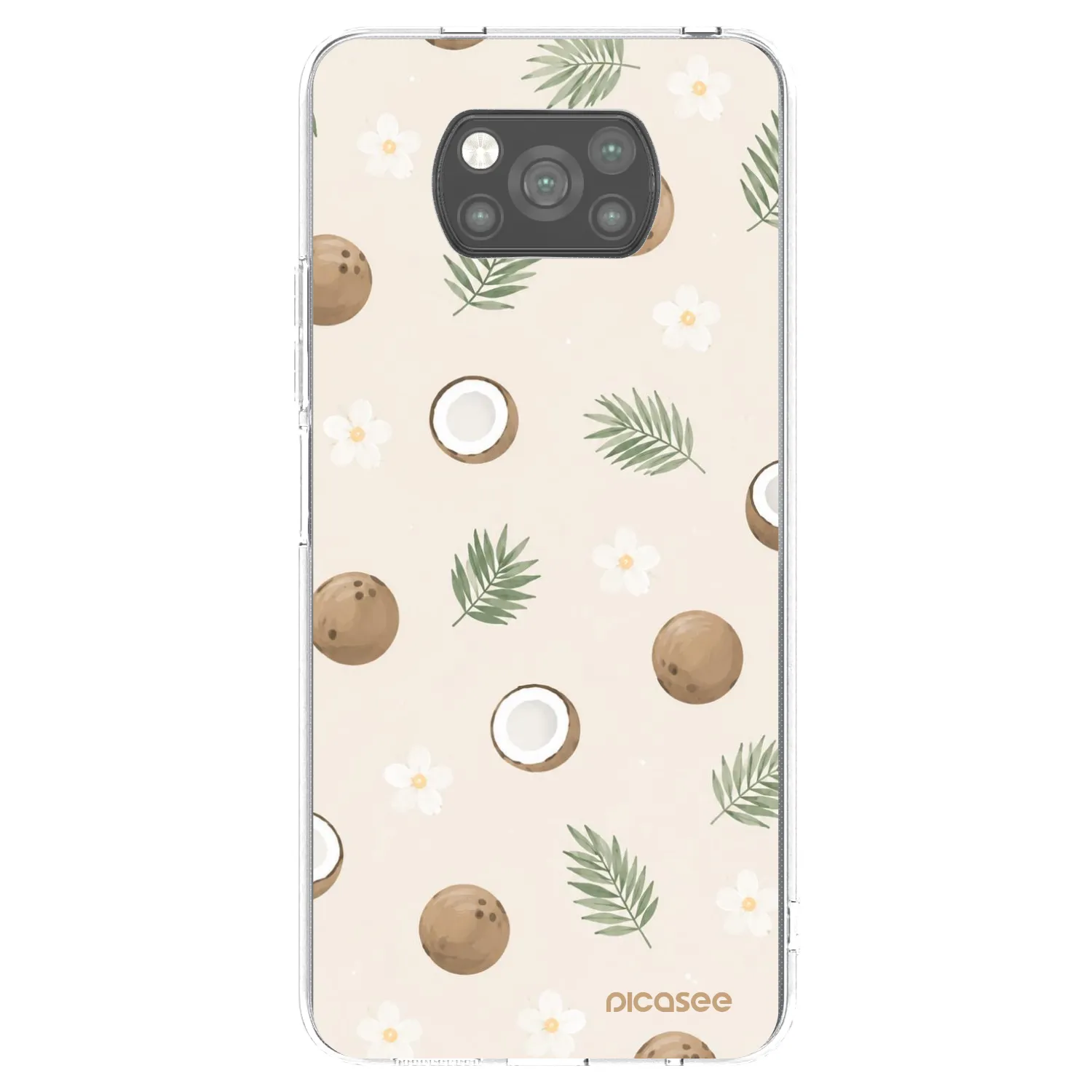 Picasee crna silikonska maskica za Xiaomi Poco X3 Pro - Coconut Breeze