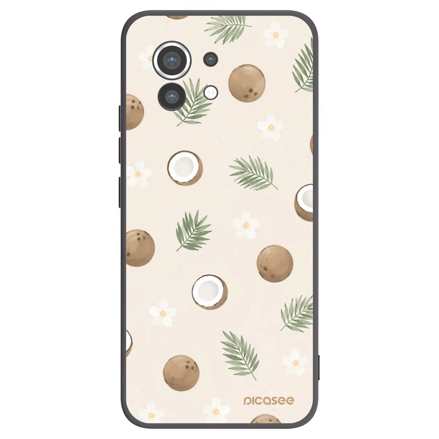 Picasee crna silikonska maskica za Xiaomi Mi 11 - Coconut Breeze