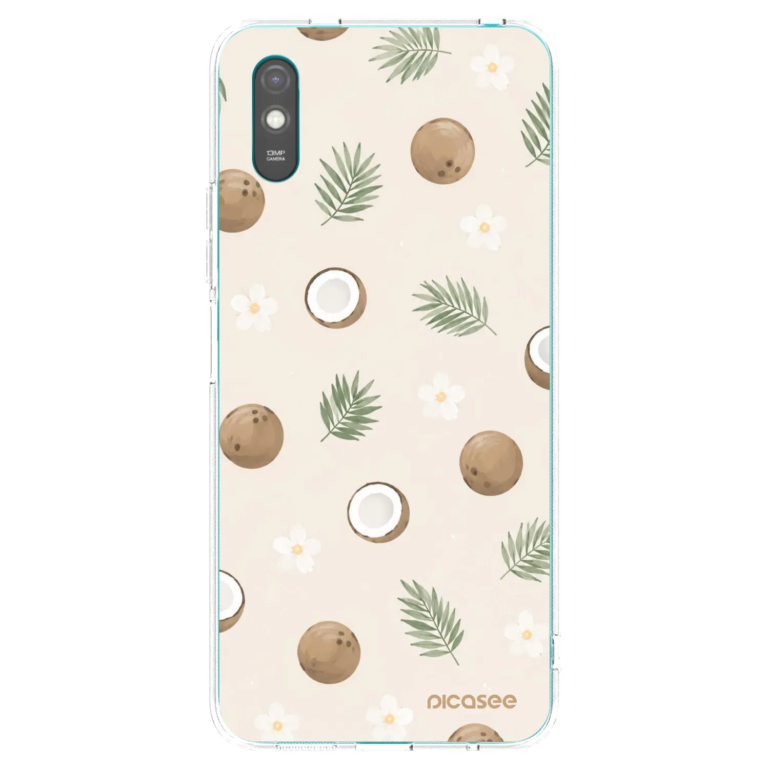 Picasee silikonska prozirna maskica za Xiaomi Redmi 9AT - Coconut Breeze