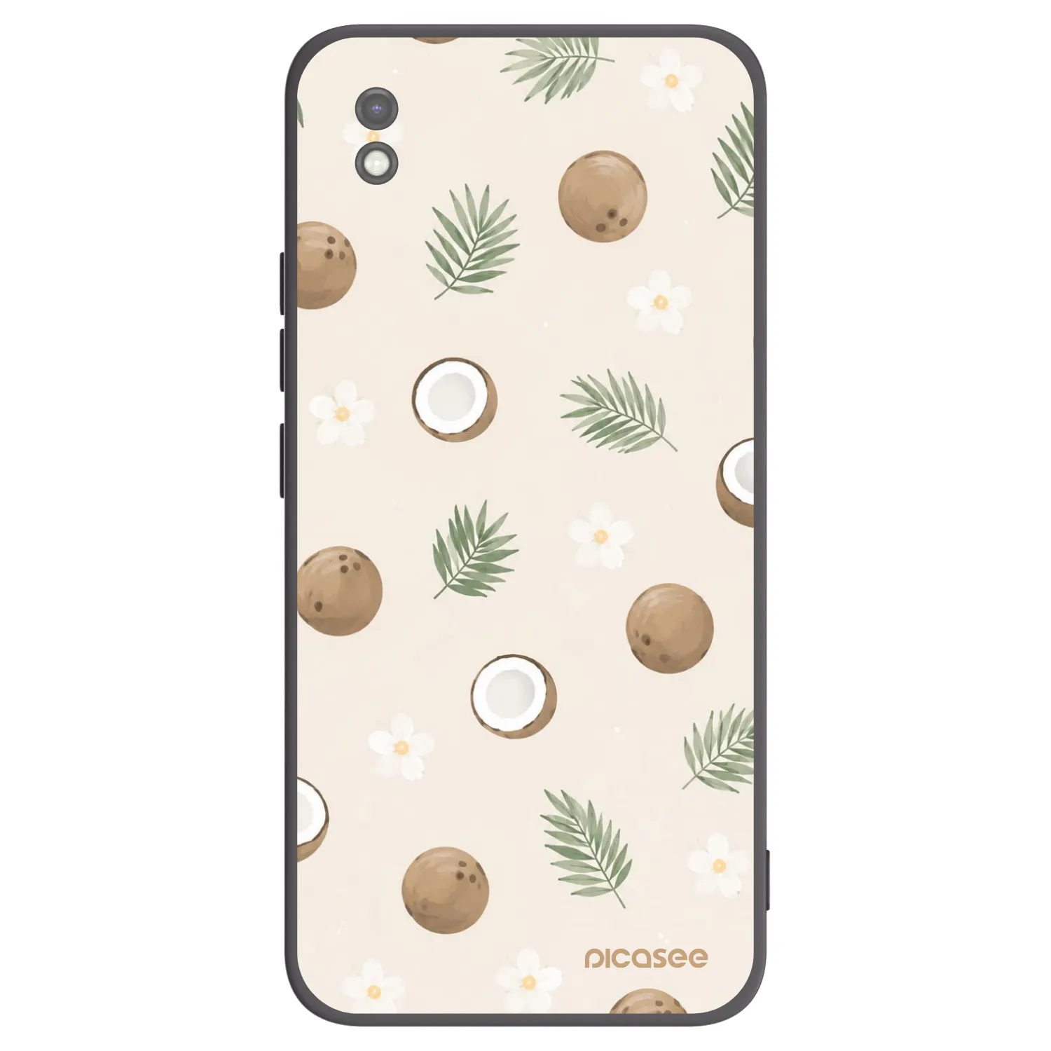 Picasee crna silikonska maskica za Xiaomi Redmi 9AT - Coconut Breeze