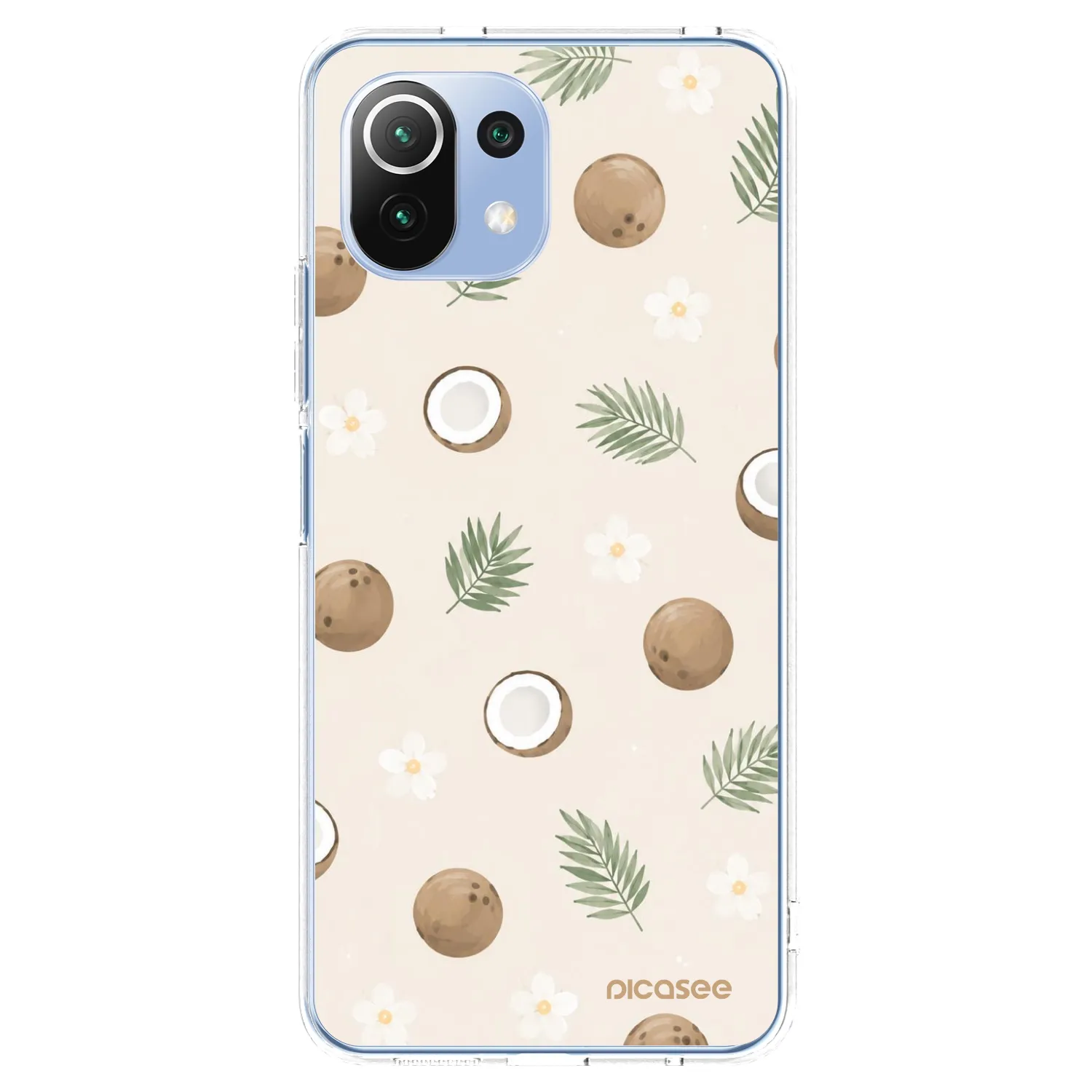 Picasee silikonska prozirna maskica za Xiaomi Mi 11 Lite - Coconut Breeze