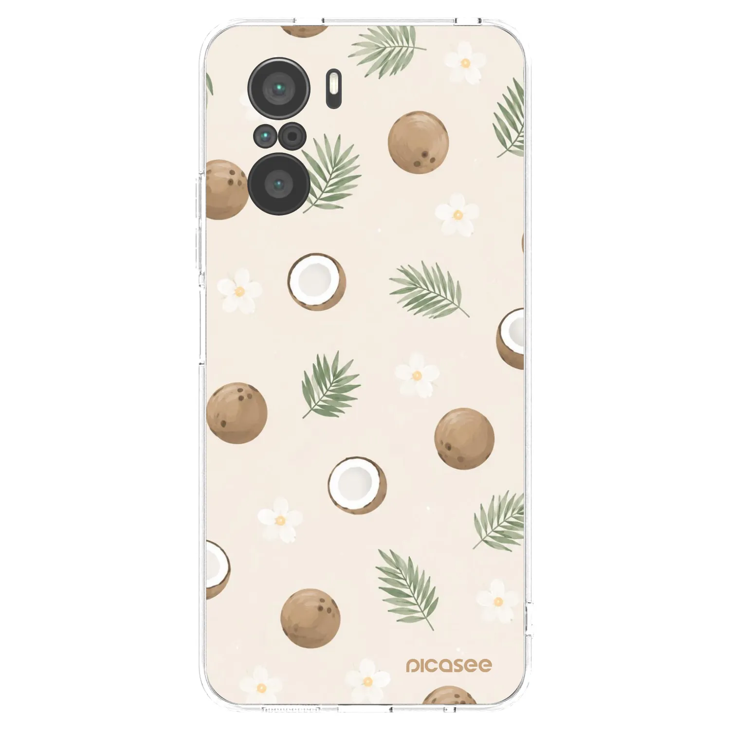 Picasee silikonska prozirna maskica za Xiaomi Poco F3 - Coconut Breeze