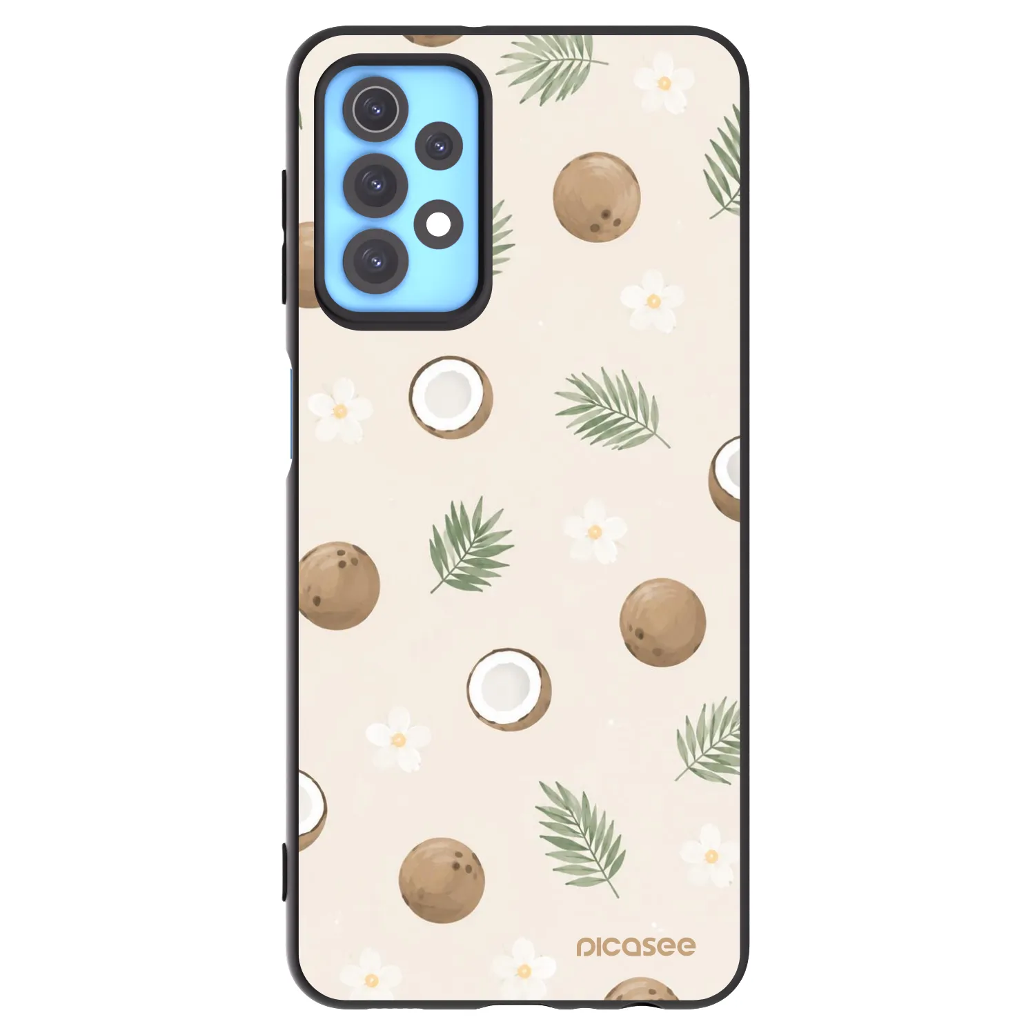 Picasee crna silikonska maskica za Samsung Galaxy A32 4G SM-A325F - Coconut Breeze