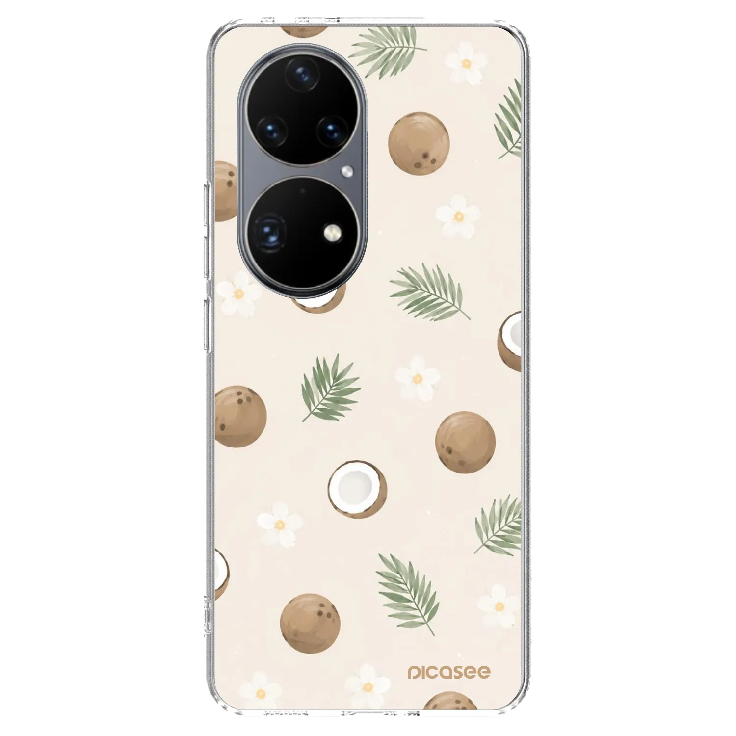 Picasee silikonska prozirna maskica za Huawei P50 - Coconut Breeze