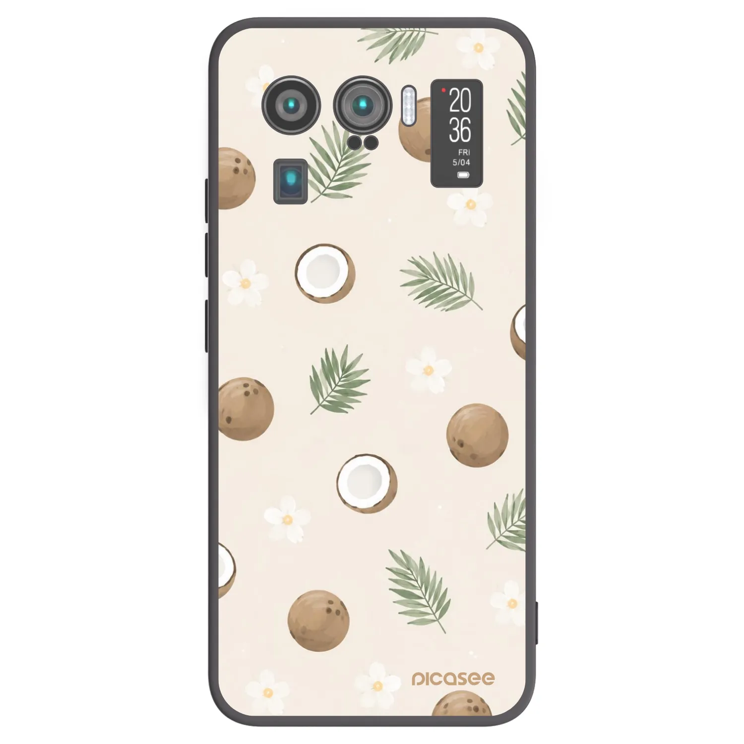 Picasee crna silikonska maskica za Xiaomi Mi 11 Ultra - Coconut Breeze