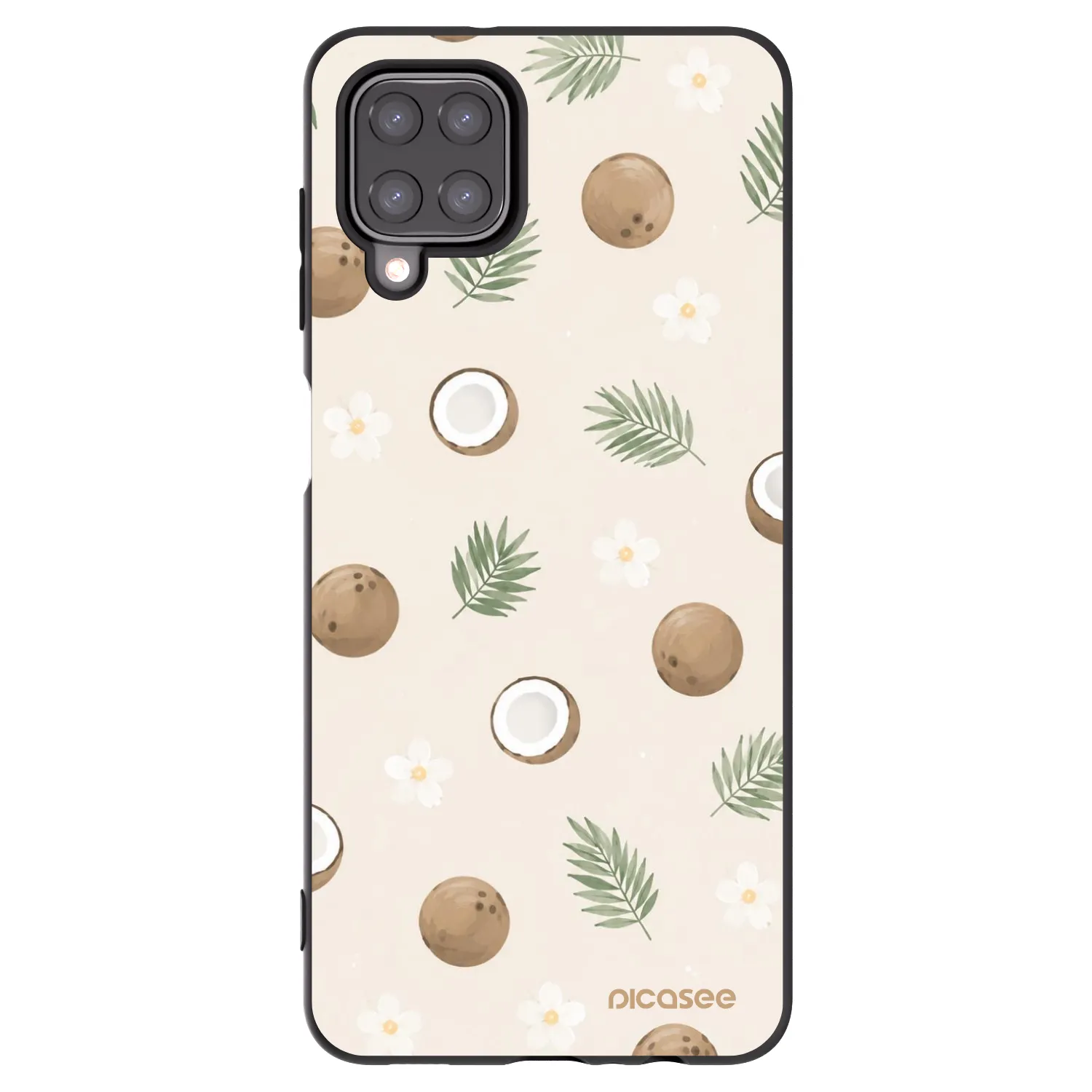 Picasee crna silikonska maskica za Samsung Galaxy M12 M127F - Coconut Breeze