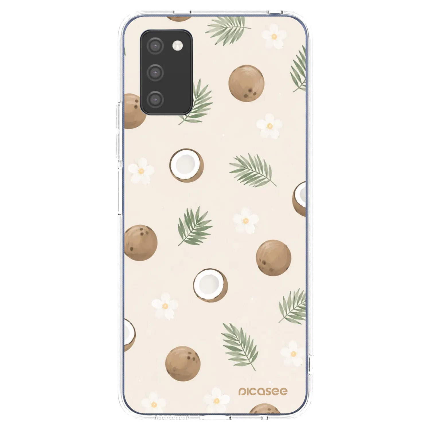 Picasee silikonska prozirna maskica za Samsung Galaxy A02s A025G - Coconut Breeze