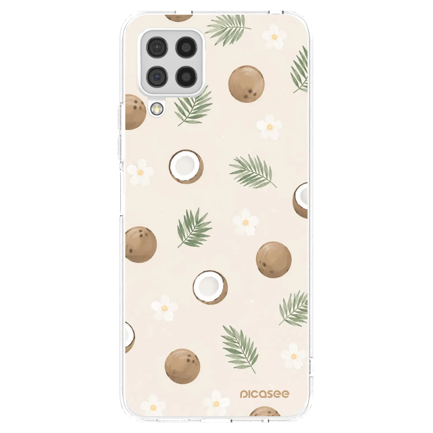 Picasee silikonska prozirna maskica za Samsung Galaxy A22 A225F 4G - Coconut Breeze