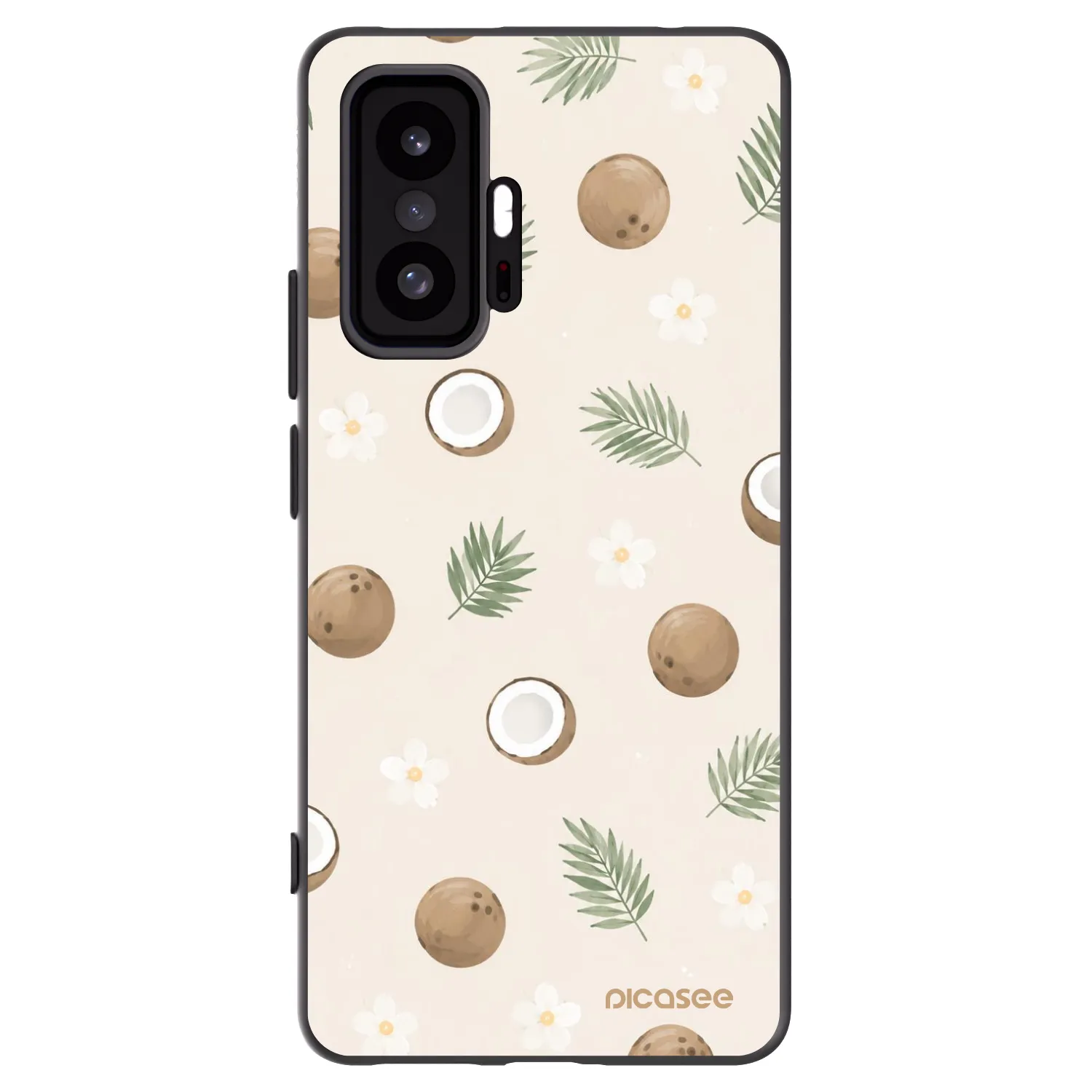 Picasee crna silikonska maskica za Xiaomi 11T - Coconut Breeze