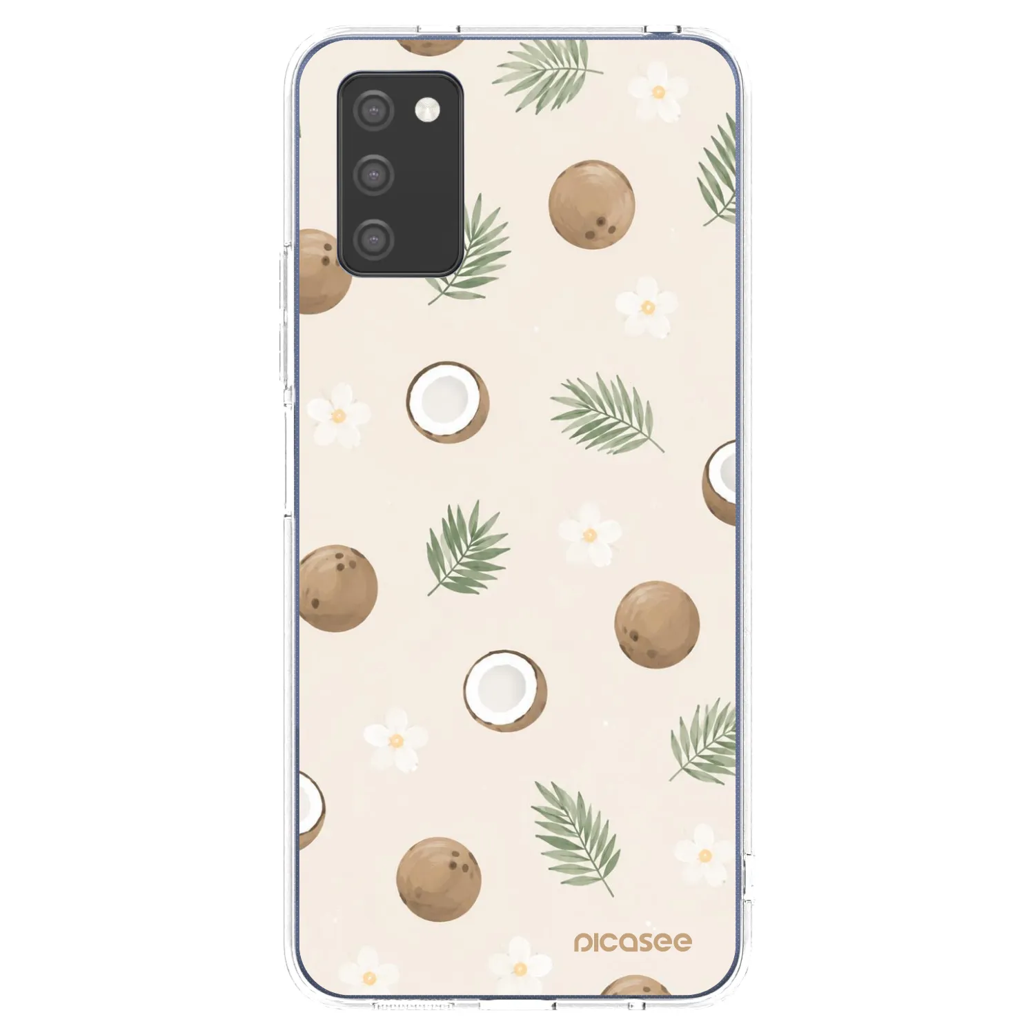 Picasee silikonska prozirna maskica za Samsung Galaxy A03s A037G - Coconut Breeze