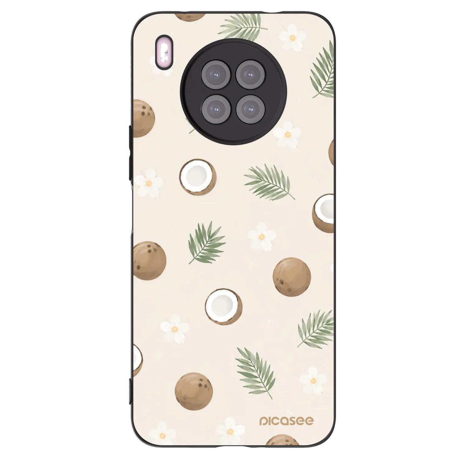 Picasee crna silikonska maskica za Huawei Nova 8i - Coconut Breeze