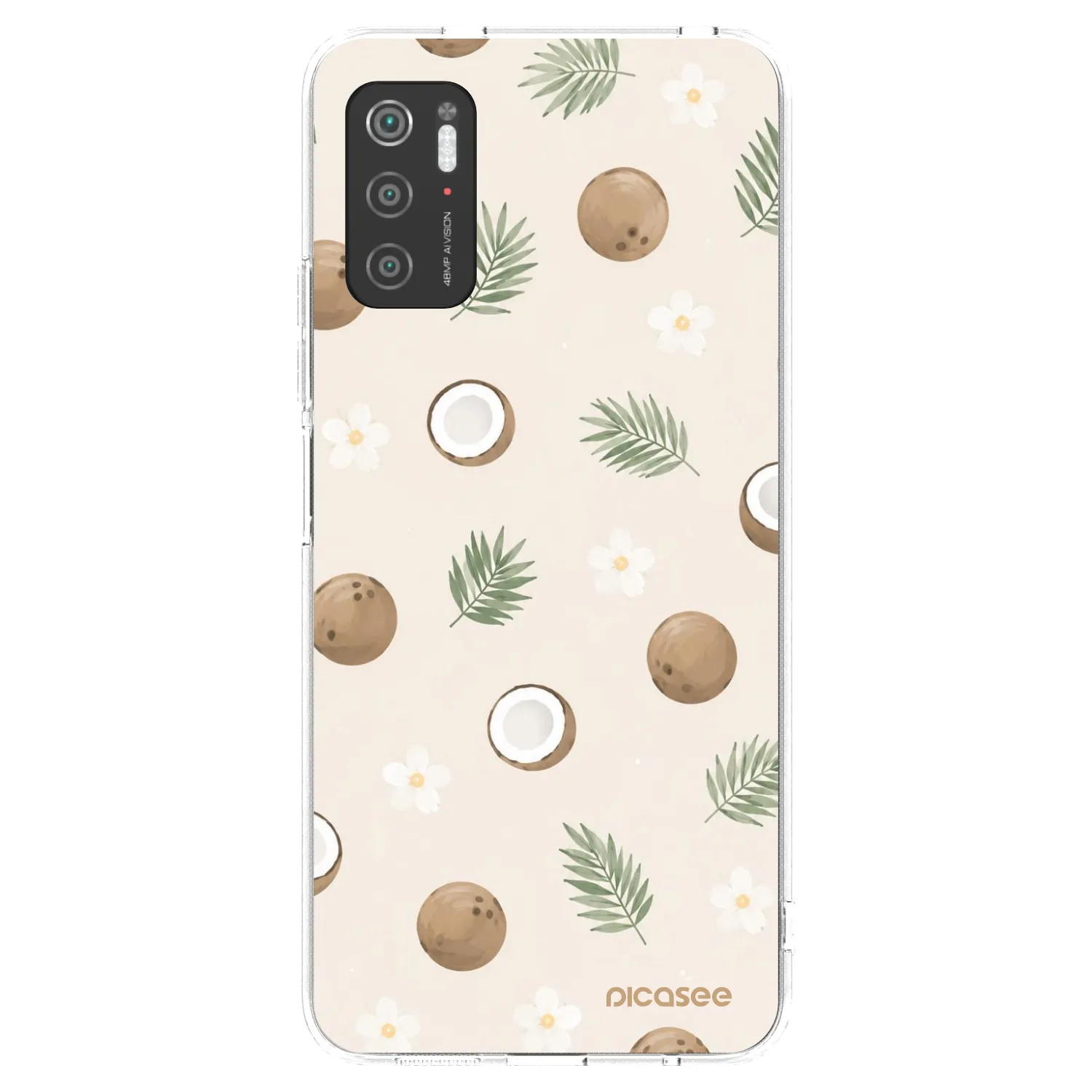 Picasee silikonska prozirna maskica za Xiaomi Poco M3 Pro 5G - Coconut Breeze