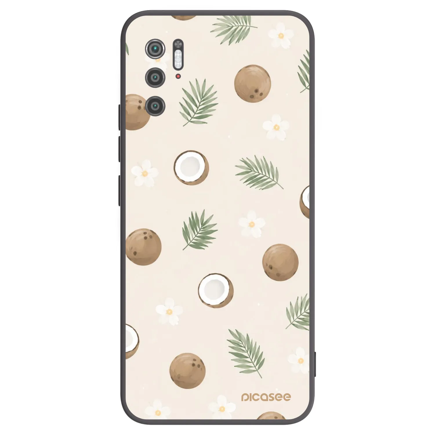 Picasee crna silikonska maskica za Xiaomi Poco M3 Pro 5G - Coconut Breeze