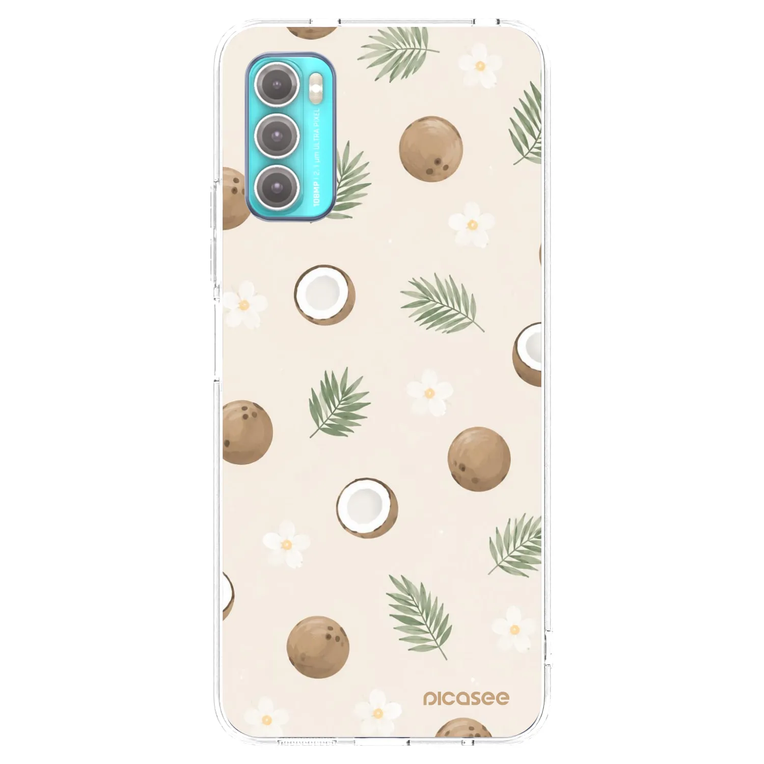 Picasee silikonska prozirna maskica za Motorola Moto G60 - Coconut Breeze