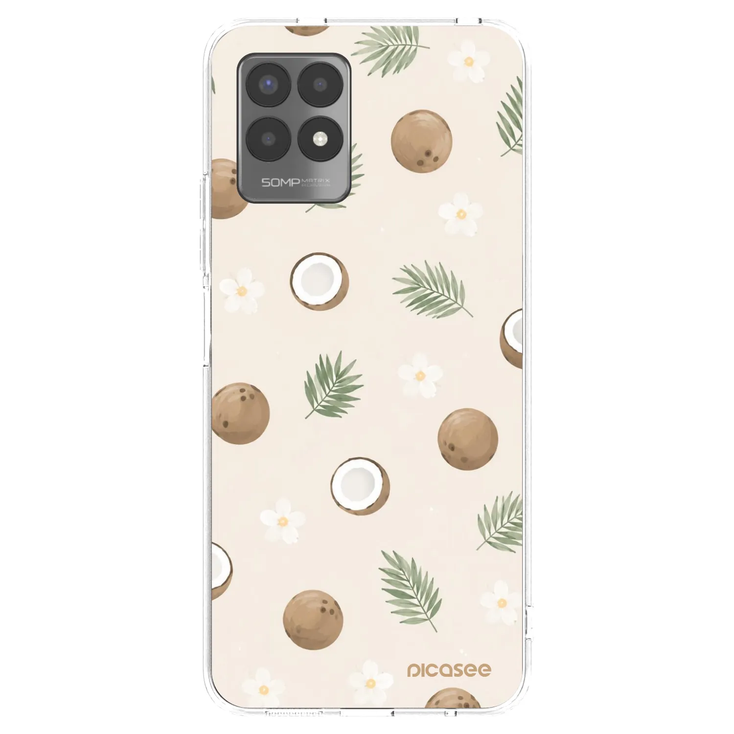 Picasee silikonska prozirna maskica za Realme 8i - Coconut Breeze