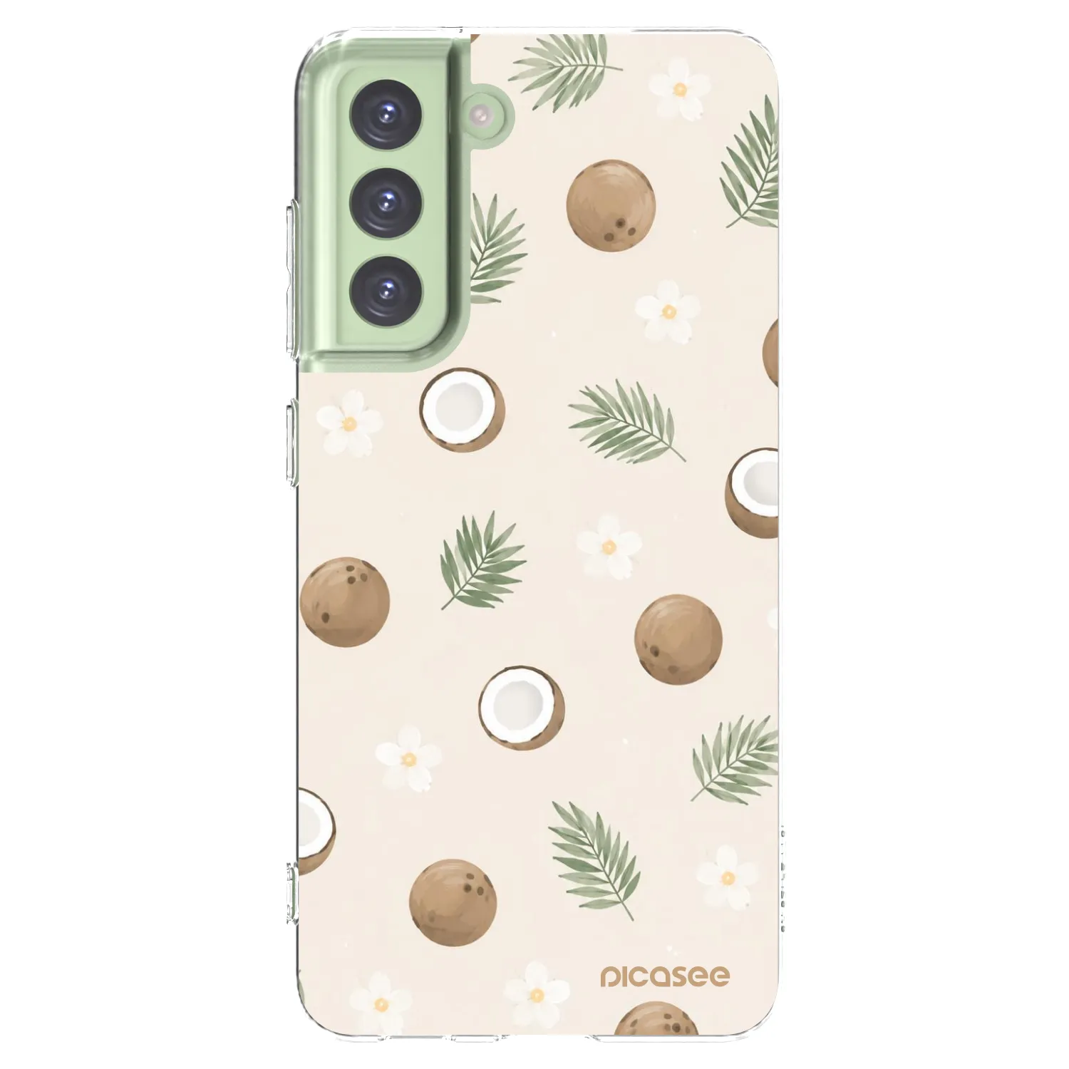 Picasee silikonska prozirna maskica za Samsung Galaxy S21 FE 5G - Coconut Breeze