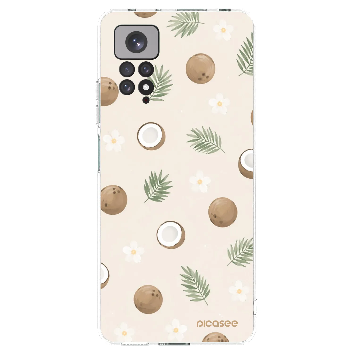 Picasee silikonska prozirna maskica za Xiaomi Redmi Note 11 - Coconut Breeze