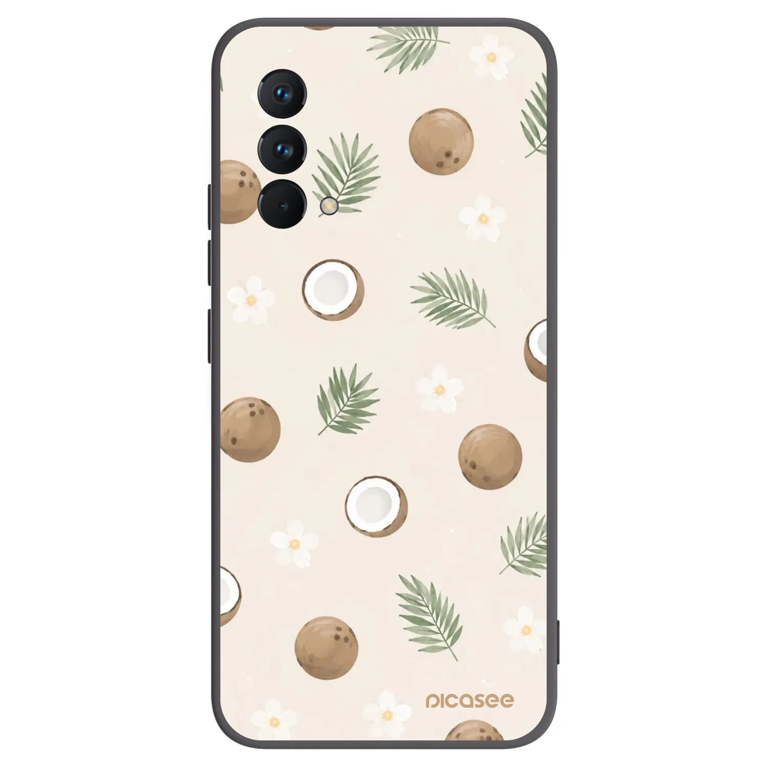 Picasee crna silikonska maskica za Realme GT Master Edition 5G - Coconut Breeze