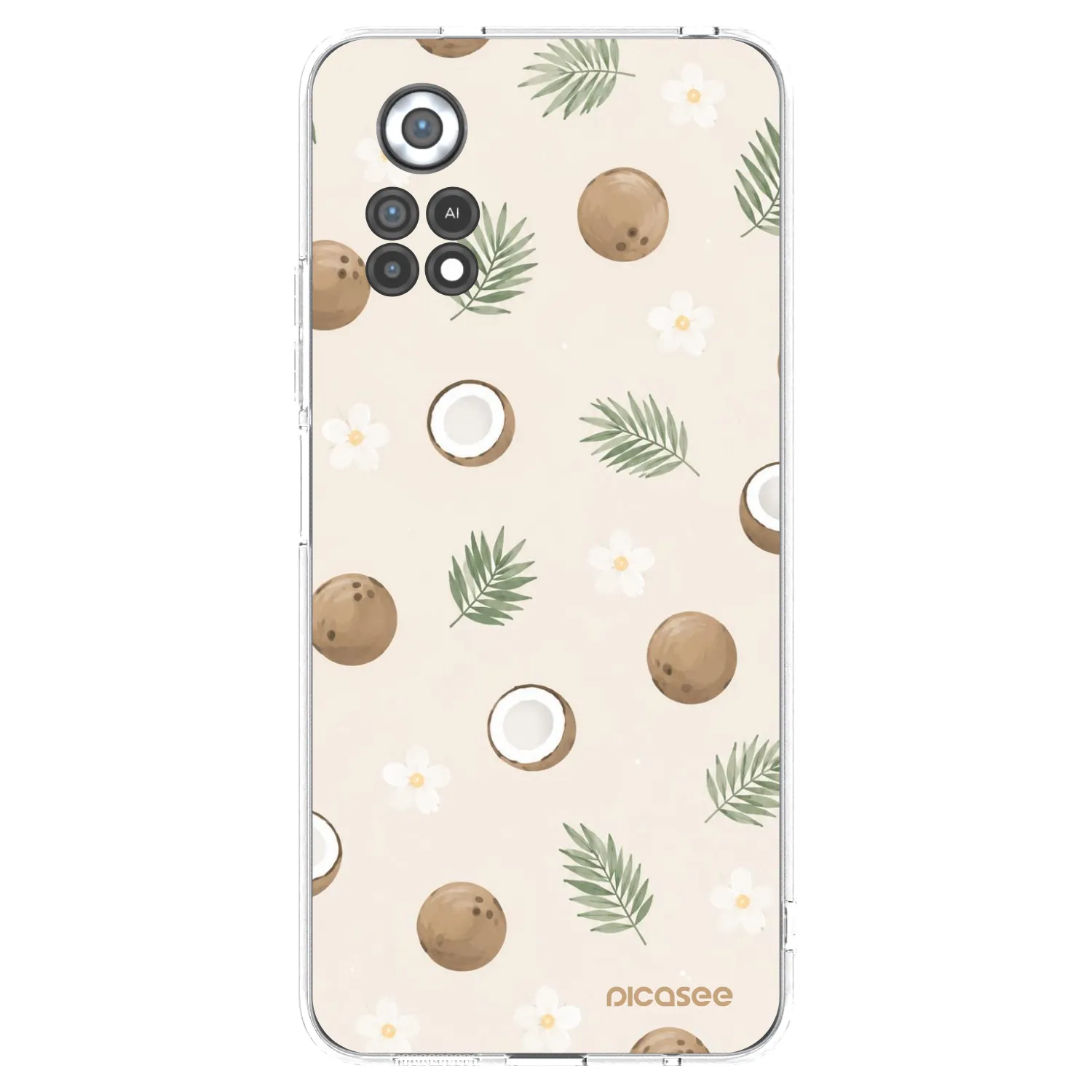 Picasee silikonska prozirna maskica za Xiaomi Poco X4 Pro 5G - Coconut Breeze