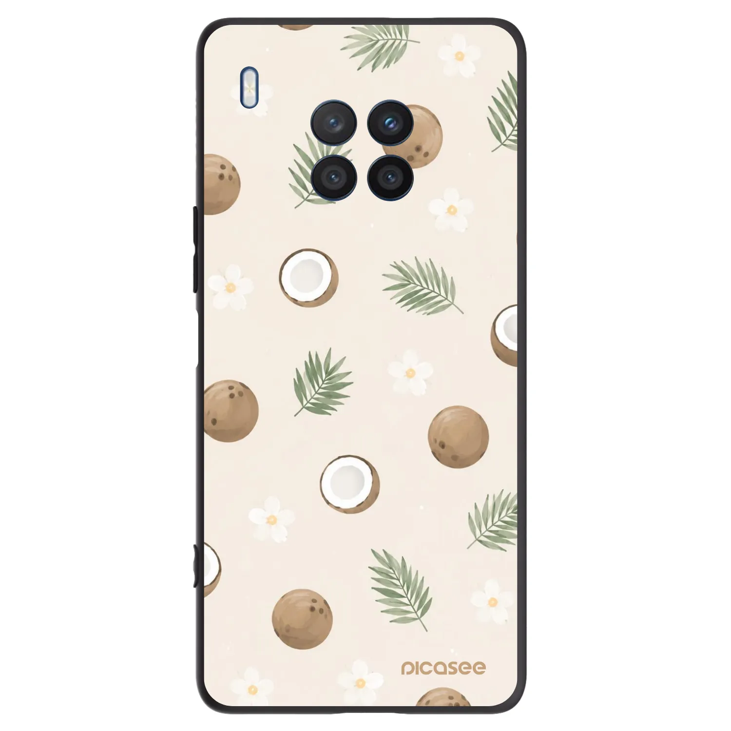 Picasee crna silikonska maskica za Honor 50 Lite - Coconut Breeze