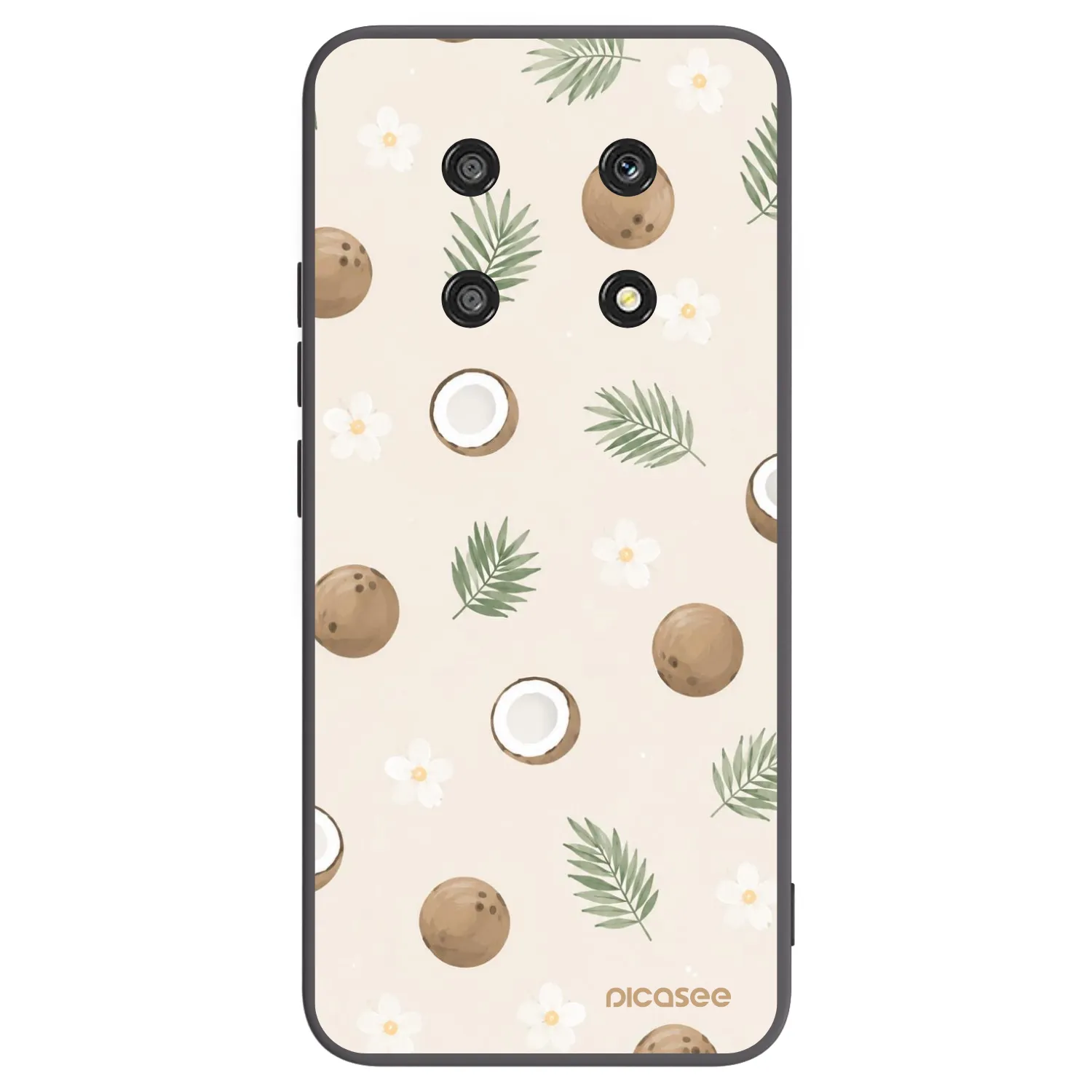 Picasee crna silikonska maskica za Honor Magic4 Lite 5G - Coconut Breeze