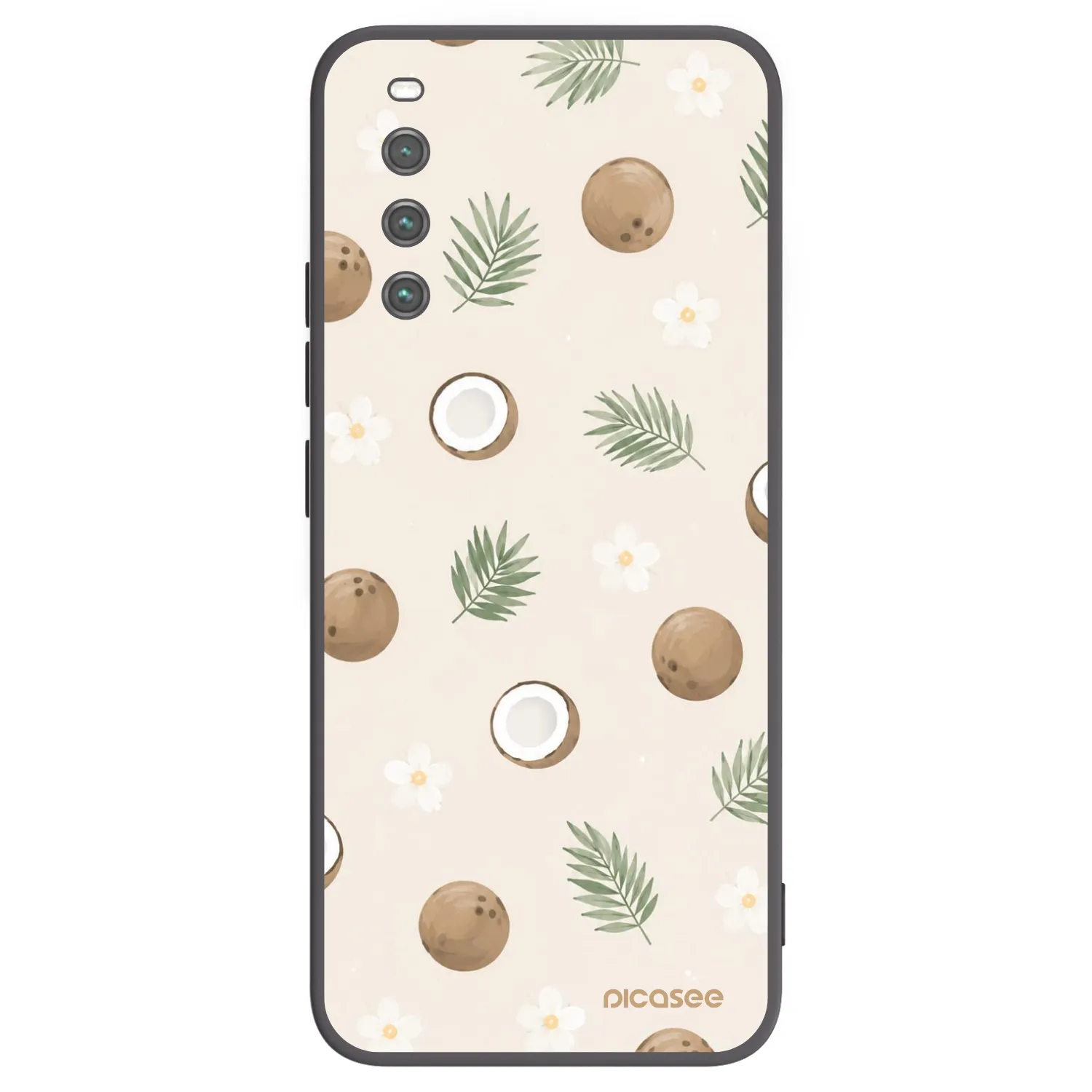Picasee crna silikonska maskica za Sony Xperia 10 IV 5G - Coconut Breeze