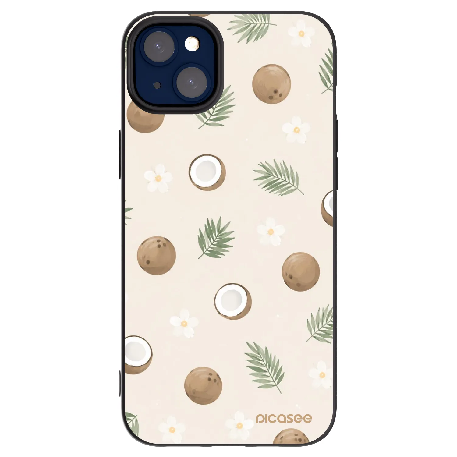 Picasee crna silikonska maskica za Apple iPhone 14 Plus - Coconut Breeze